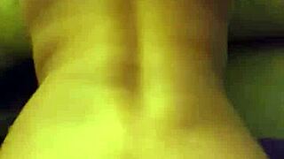 Homemade Colombian Latina milf bent over doggystyle on sofa intriguingly