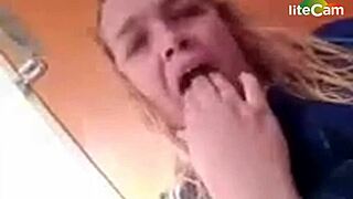 Milf with big tits shows off her assets