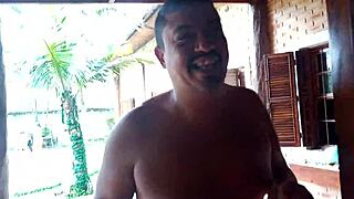 Blonde relaxes before recording