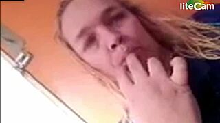 Milf with big tits shows off her assets