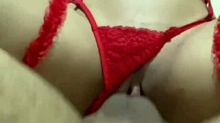 yo, check this hot esposa fudendo in red lingerie, so sexy! 😍