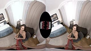 virtual taboo cocky monster teases shaved brunette with toys and handjobs