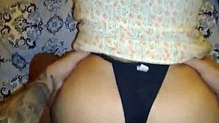 Linda Morema Moans on Allan Guerra Gomes' Cock!