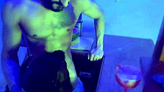 Imagine savoring every moment as she eagerly pleases the bartender Hisak in that dimly lit bar.