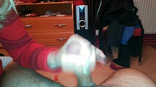 Video From November 1, 2014 At 6:35 PM Featuring Amateur Handjob And Cum