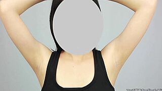 Armpit fetish play with a hot japanese babe