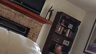 Jen getting down on big cock with sloppy blowjob and deepthroat