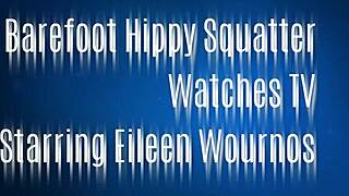 Talkative Barefoot Hippy Squatter Watching TV with Eileen Wournos 😊