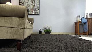 scarlett johnson gives an amazing oral blowjob, leaving him satisfied