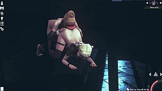 I'm massagin' this beautful girl's brests, but I'm feelin' confused 'cause I'm gay.