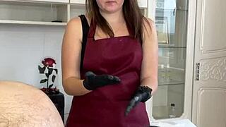 i gave a shaving lesson, but the client cumshotted on my student