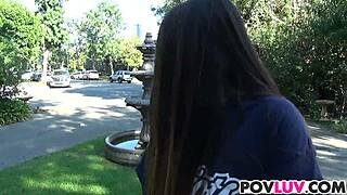 going deep in teen indica reign's mouth with monster cock!