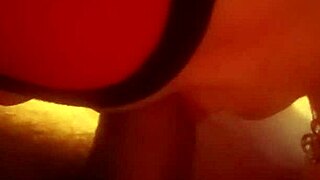 Enjoying a long blowjob on cock