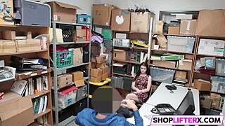 Naughty Anastasia Punished Hard for Shoplifting with Big Cock
