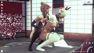 Chơi Chị Doggy Style Bent Over