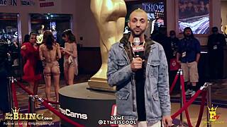 Zymeiscool conducts detailed interview with Mia Martinez, exploring her pussy in casting session at AVN