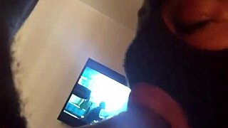 Throatbaby Intensely Devours That Big Black Cock with Deep Blowjob Skills