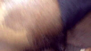 Fucking my ebony girlfriend until she squirts all over 😍