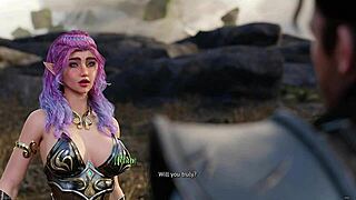 Let's Play Forbidden Fantasy Chapter 1 with Shaved Pussy Action