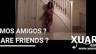 Beautiful girl performs erotic dance