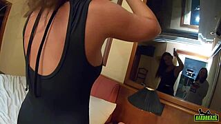 Getting ready for Hardbrazil party turned into a poolside orgy with Paola Gurgel, Yasmin Fontes, and Ed Junior.