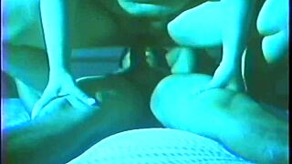 Hot brunette takes two cumshots in anal assfucking