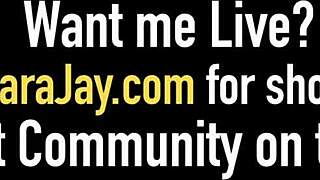 hey sara jay, how do you handle that repair guy's big ass tool with killer blowjobs?