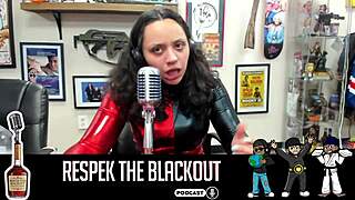 respek the blackout podcast with nixlynka in sexy black cosplay