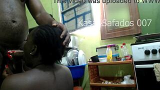 blowjob in the kitchen with big assets