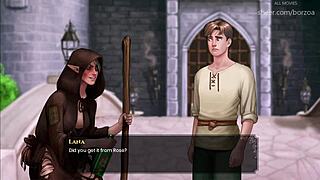 his first time fucking her wet pussy after she saw his huge cock