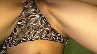 skinny girl visits friend's house for a casual hangout with amateur vibes