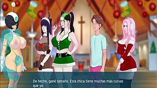Group Orgy with Big Tits and Asses in Christmas Event