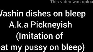 i'm washin' dishes but really want you to eat my pussy