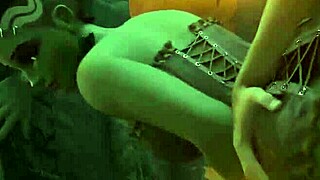 sombra gets bent over for rough doggystyle action