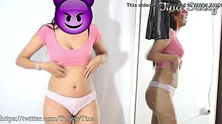 Check Out This Latina's Big Sexy Ass Naked In Lingerie