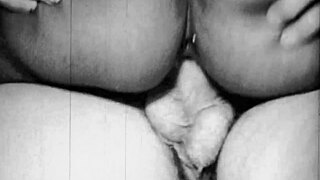 Vintage Interracial Threesome With Black Cock Fucking Pussy