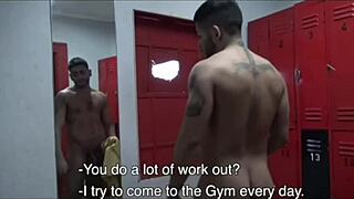 latinos fucking passionately in the showers, feeling intense pleasure and connection