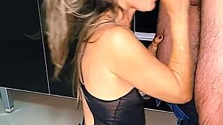 Fucking Blonde Hard on the Sink