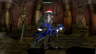 kyrstal lok gets spanked and gives blowjob in christmas rebirth scene