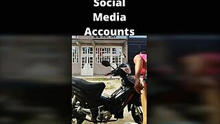 ts angelique monroe washes her bike in the open