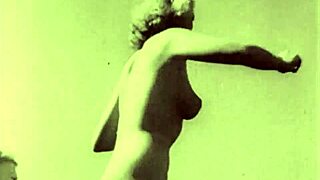 vintage taboo pussy bent over in retro doggystyle scene