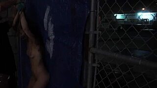 anya olsen gets rough bondage fuck in public outdoor?