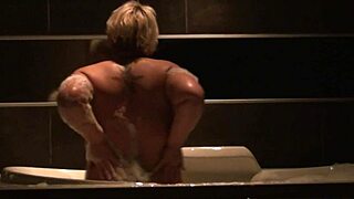 wow, chubby bbw teasing with huge boobs in steamy bath play!