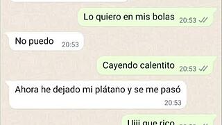 Latina Girlfriend Plays With Banana On Web Chat Part 4