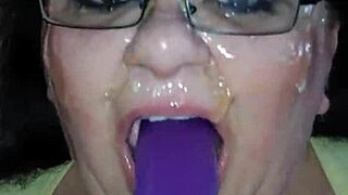 Ms. Tl Throat Play With Toys And Dildo