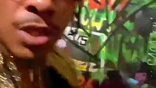 Nego Catra GOZOU NA MINHA BOQUINHA After FUCKING Me in Party Bathroom