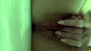 sexy christy mack masturbates in bath with big tits