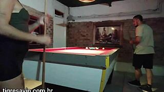Tigresa VIP Presents Sex on Pool Table with Gaúcho Pussy Hunter Ela Baez Cel Baez