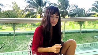 Sexy Brunette Reveals Makeup Secrets