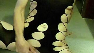 hot belgian milf in lingerie fingering herself solo